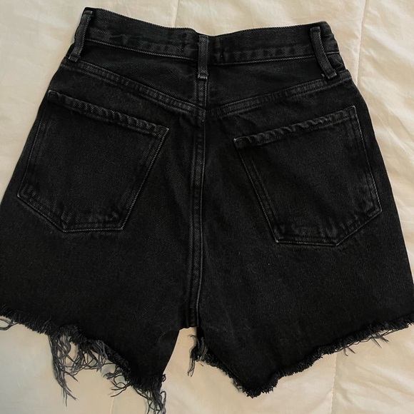 Agolde black denim shorts - Picture 3 of 4
